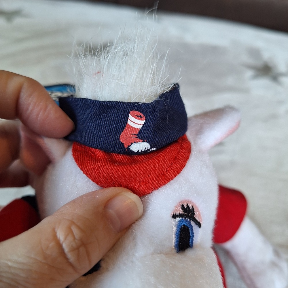 Pawtucket Red Sox Pawsox Mascot "Sox" 7" Beanie Polar Bear Plush MLB Defunct - Picture 3 of 10